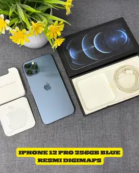 Iphone 12 pro 256gb pacific blue resmi