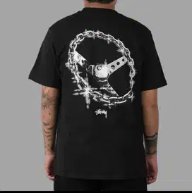 Kaos stussy pria chain link