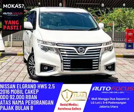 Tdp60JT Nissan Elgrand HWS 2.5 AT Putih metalik 2016 Low Km record