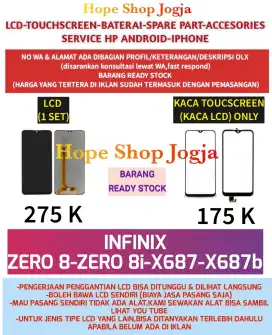 Service HP-Touchscreen-Baterai-LCD Infinix zero 8-8i-X687-X687b