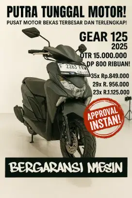 Yamaha Gear 125 2025 – KM 300 aja, rugi kalau dilewatin