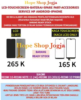 Touchscreen-Baterai LCD XIAOMI REDMI 10-REDMI NOTE 11 (4G)