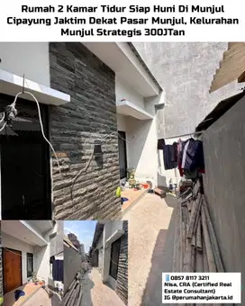 Rumah Siap Huni 2 Kamar Tidur Di Cipayung Jaktim Dekat Pasar Munjul
