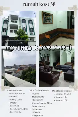 RUMAH KOST 38 TERIMA KOST PUTRI