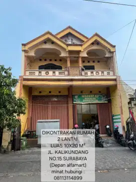 Dikontrakkan rumah /ruko 2 lantai bisa untuk usaha dan perkantoran