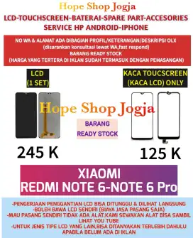 Touchscreen-Baterai-LCD Xiaomi Redmi Note 6-Note 6 Pro