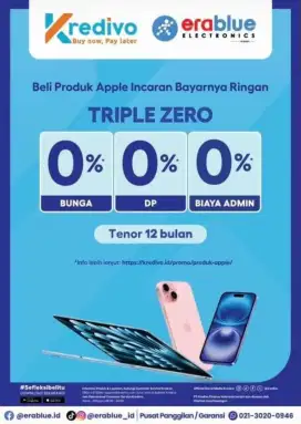 Kredit Kredivo Iphone 13 128GB Bunga 0 Tanpa Dp