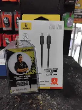 USB BASEUS SILKY C TO IP 20W 2M | ATLANTIS DAHSYAT