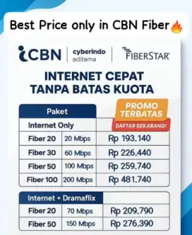 Pasang wifi internet CBN di bandung