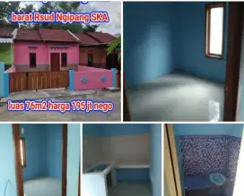 Jual rumah baru lokasi Utara RSUD Ngipang luas 76mtr SHM harga 195jt