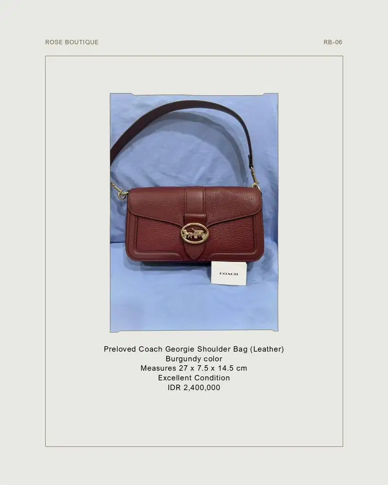 Preloved tas Coach