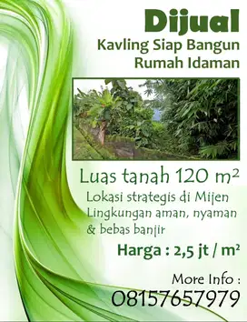 Dijual Cepat Kavling Siap Bangun Rumah Idaman di Mijen