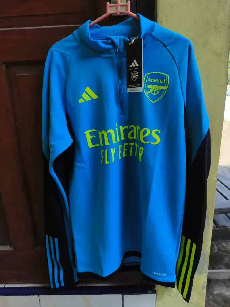 Adidas Arsenal Tiro 23 Men Training Long Sleeve Pulse Blue Size M Asia