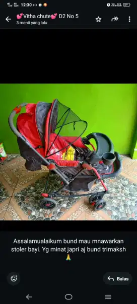 Stoler bayi kondisi masih bagus