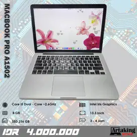 Macbook Pro A1502 (2014) - Core i5 - Ram 8 GB - SSD 256 GB