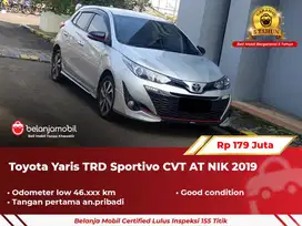 [ GARANSI 5TH ] Toyota Yaris Trd Sportivo CVT AT 2019/2020