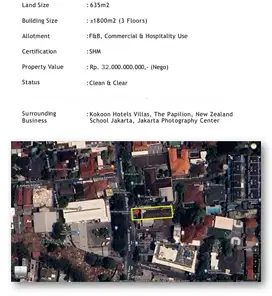 DIJUAL ATAU DISEWAKAN GEDUNG KEMANG - Kemang Raya, Jakarta Selatan