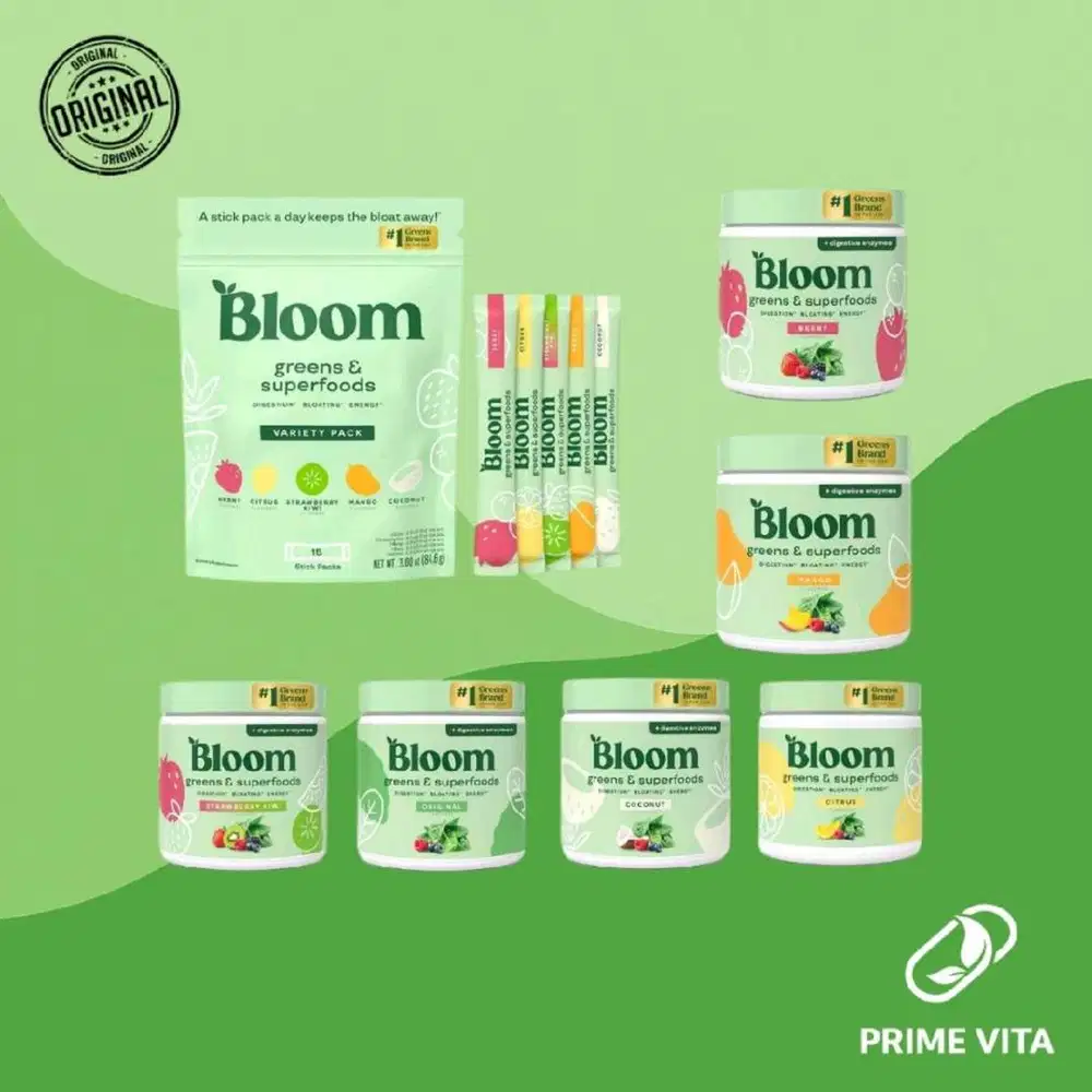 Bloom Nutrition Greens and Superfoods Powder Juice Smoothies