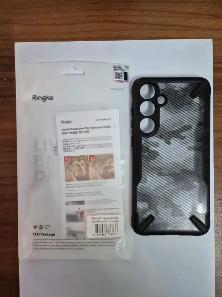 Casing Ringke Fusion X Camo Black Samsung S24 Plus