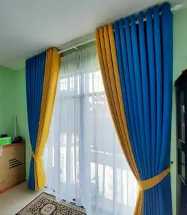 Pasang Tirai Gorden Jendela Gordyn Mewah Hordeng Terbaru Murah