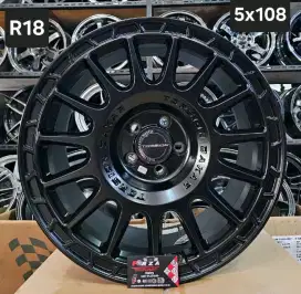 Dijual Velg Torsion Dakar R18 PCD5x108 Lebar 9 ET 32 (All Chery)
