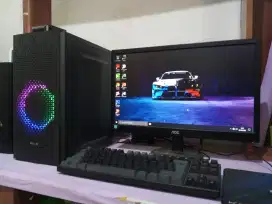 Pc editing intel core i5 + ssd nvme 256 + ram 8gb + monitor 19inch