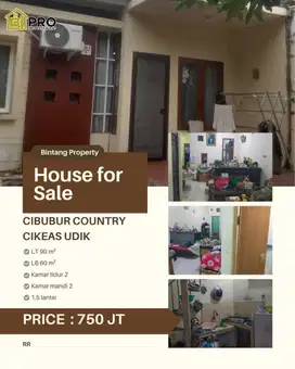 Cibubur Country, Cikeas ,murah, di bawah pasaran