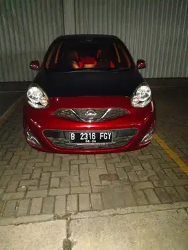 NISSAN MARCH 1.2 L AT 2015 MERAH PROMO MURAH DP MINIM 2 JUTA