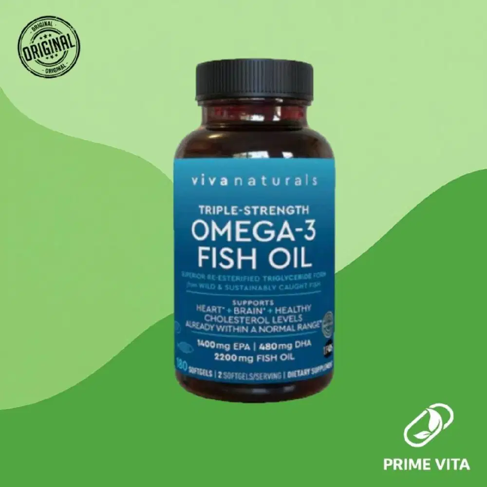 Viva Naturals Omega-3 Triple Strength Fish Oil 2200 mg