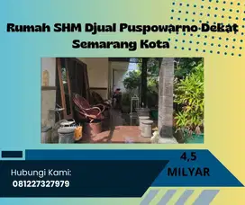 Djual Cepat BU Hunian Puspowarno Semarang Kota SHM Hadap Selatan