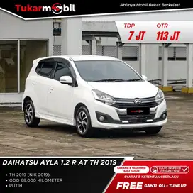 Daihatsu ayla R 1.2 metik tahun 2019 putih