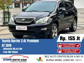 HARRIER 2.4L PREMIUM Sound 2010 At Matic Hitam Warenty 1Th *Dinar Auto