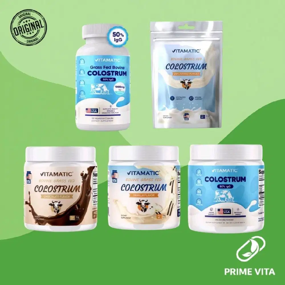 Vitamatic Bovine Colostrum Powder / Capsules