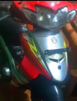 125cc mesin alus, ss lengkap, waena merah hitam
