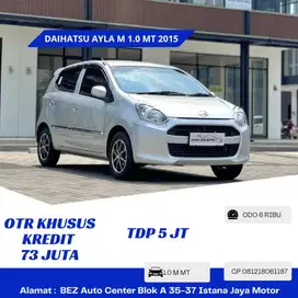 ODO 6RB Daihatsu Ayla M 1.0 MT 2015 Silver