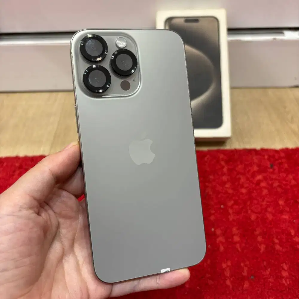 iPhone 15 Pro Max 256GB Natural Titanium Fullset iBox mulus