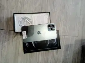 iphone 12 pro max 256gb warna graphite normal Full set