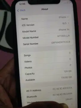 Iphone xr 128gb all operator bebas redet