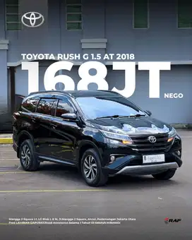 TOYOTA RUSH 1.5 G AT 2018 FACELIFT HITAM MATIC