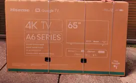Hisense 65 inch - MurahPemakaian baru 1 tahun  - unit tv only tanpa ka