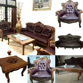 Sofa jati bekas, terawat
Bahan jok kulit oscar
3 1 1 1, Harga 6,5jt