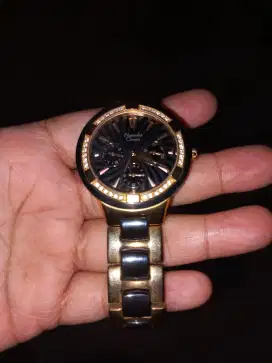 Jam tangan alexander christie original black and gold