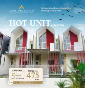 Rumah modern 2 lantai ready stok di lokasi strategis dekat bandara