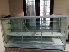 Jual etalase kaca bekas ukuran 1,5 meter