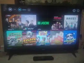 ANDROID DTV PHILIPS 32INCH LIKE NEW NOMINUS MULUS KEL.REMOTE ORI & DUS