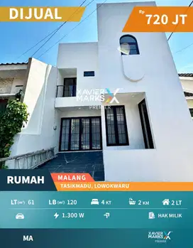 Rumah Minimalis Modern Dijual di Tasikmadu, Lowokwaru, Malang