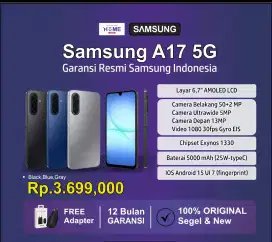 New galaxy 17 5g | Bisa kredit dp 0% | Bunga 0%