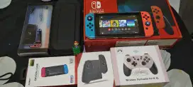 Nintendo Switch V2 Fullset Mulus Cefwee