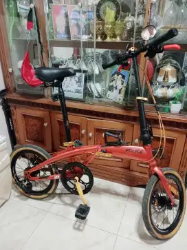 Sepeda lipat 16 bekas rasa baru