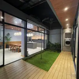 Dijual rumah cantik bangunan mandiri furnished + elektronik Suvarna Su